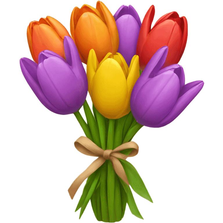 tulips bouquet emoji