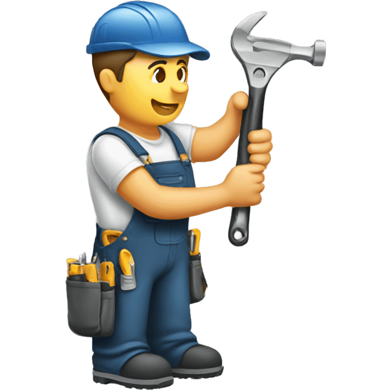 Man repairing tool emoji