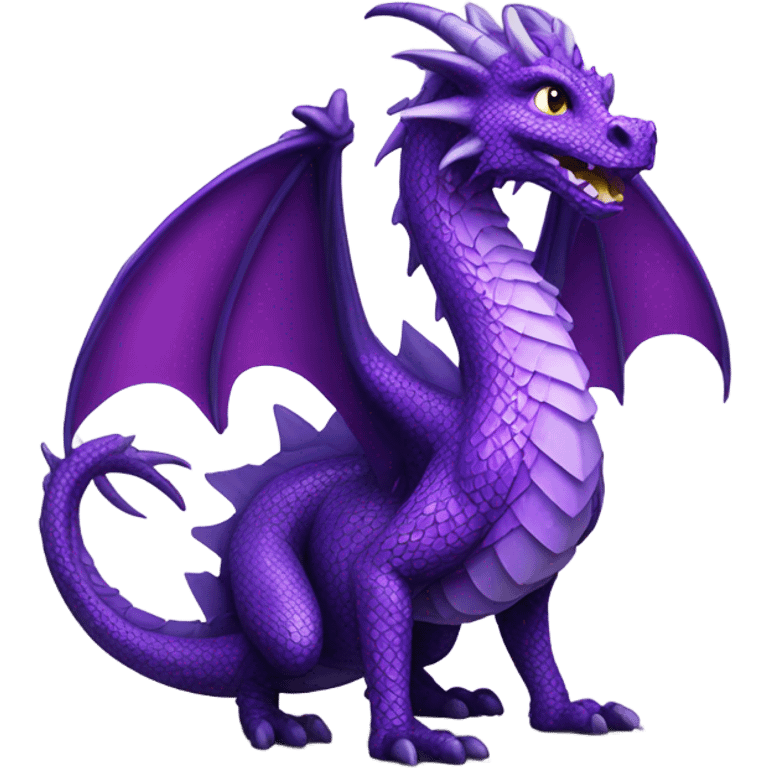 dragon with purple scales emoji