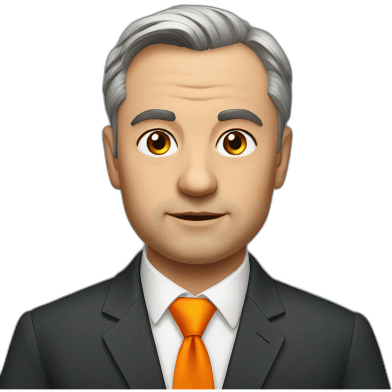 orban-viktor with orange tie emoji