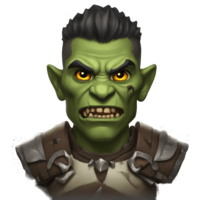 diablo orc male with skull  emoji