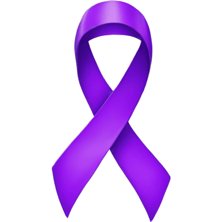 purple ribbon emoji