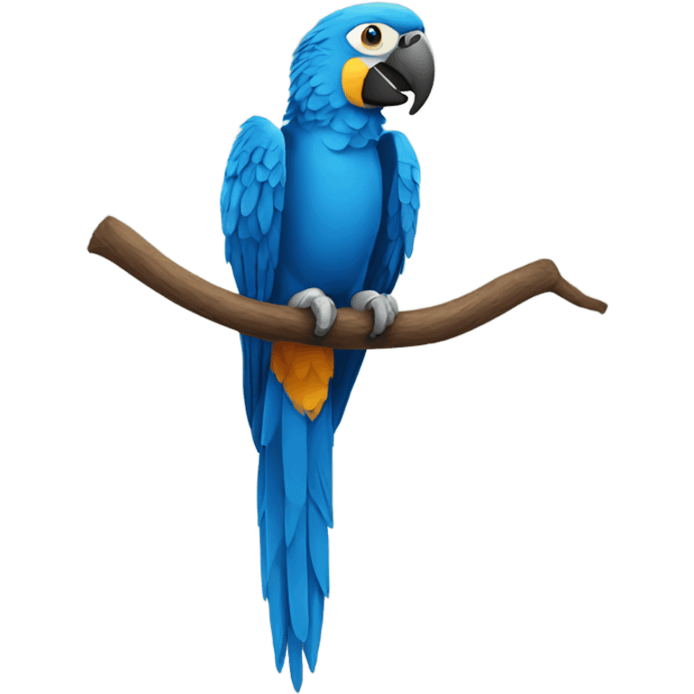 Blue macaw emoji