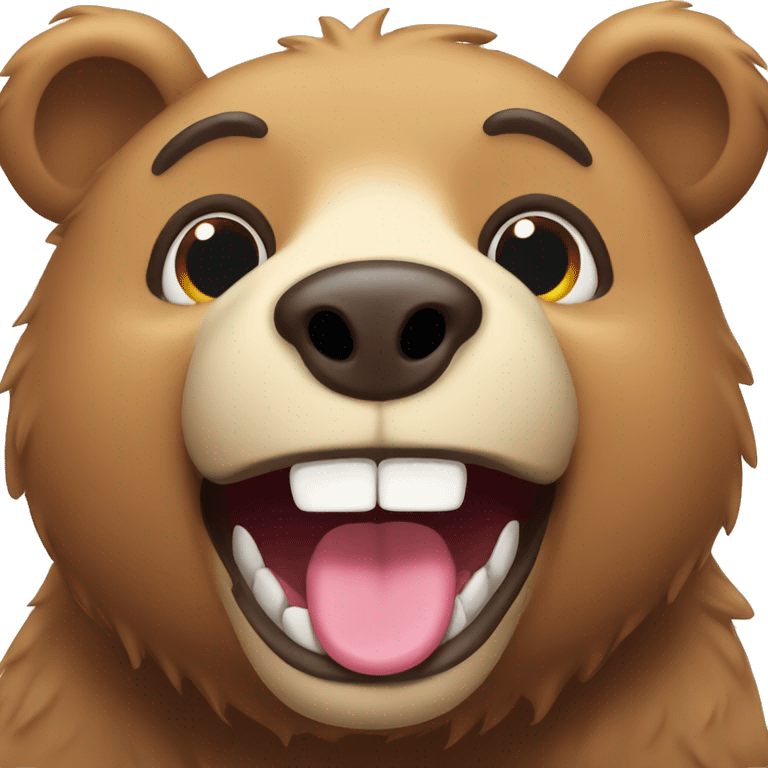 bear with tongue out emoji