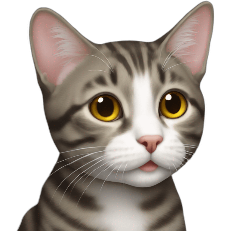 American Wirehair cat  emoji