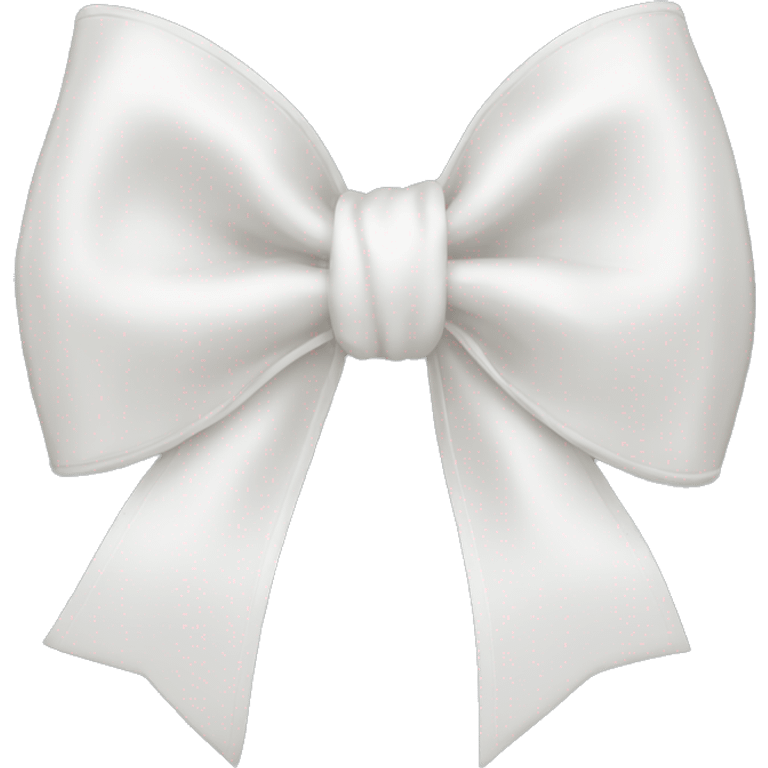 white satin bow emoji