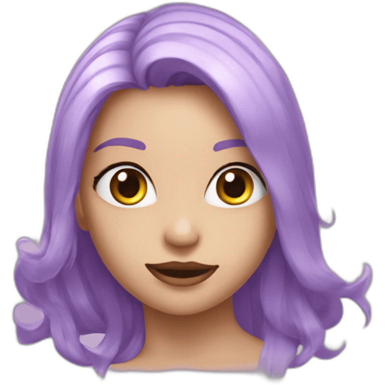 coeur violet cassé emoji