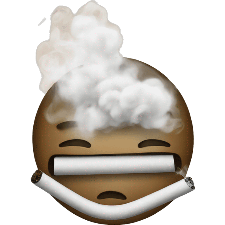 stressed smoking emoji