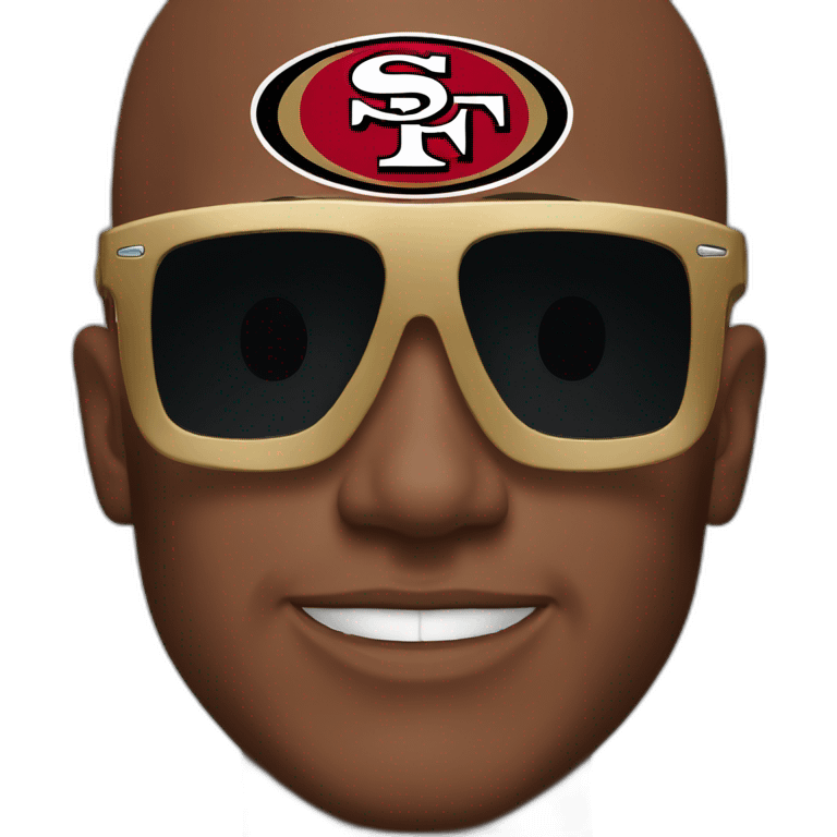 49ers sunglasses face emoji