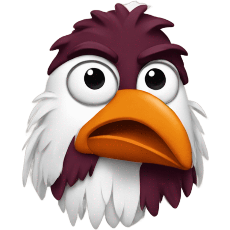 The hokie bird  emoji