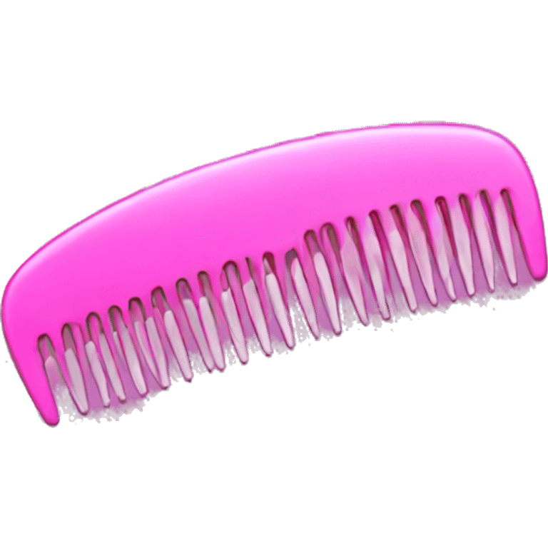 pink comb emoji