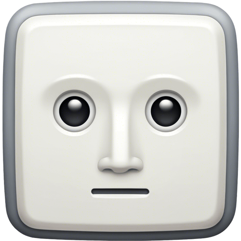 Square man with square body emoji