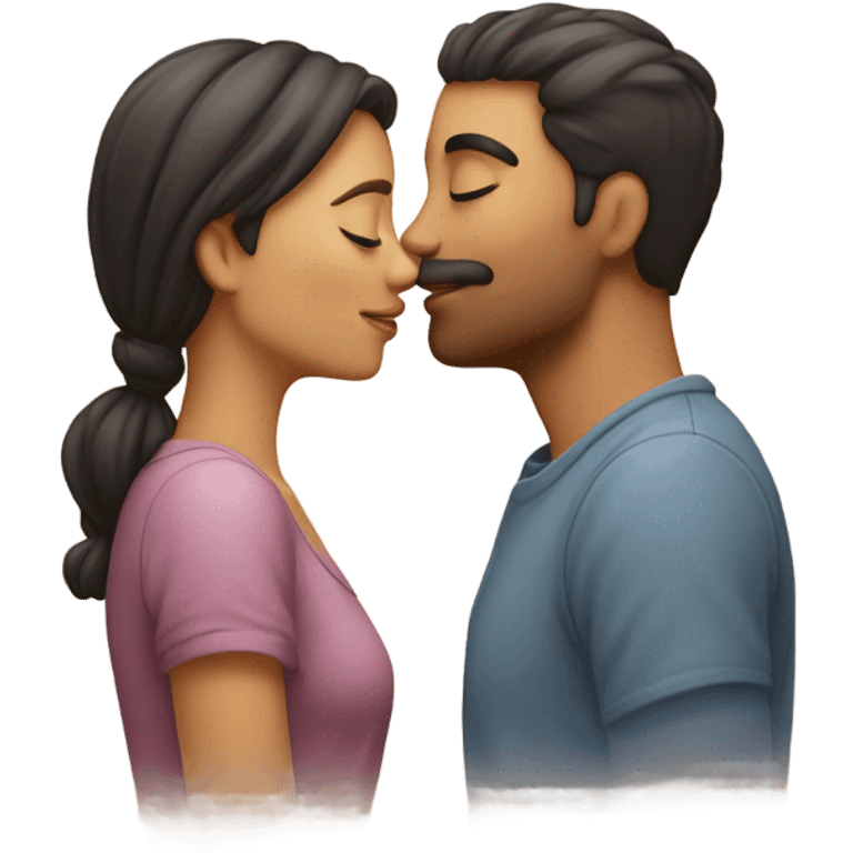 giving boyfriend a kiss emoji