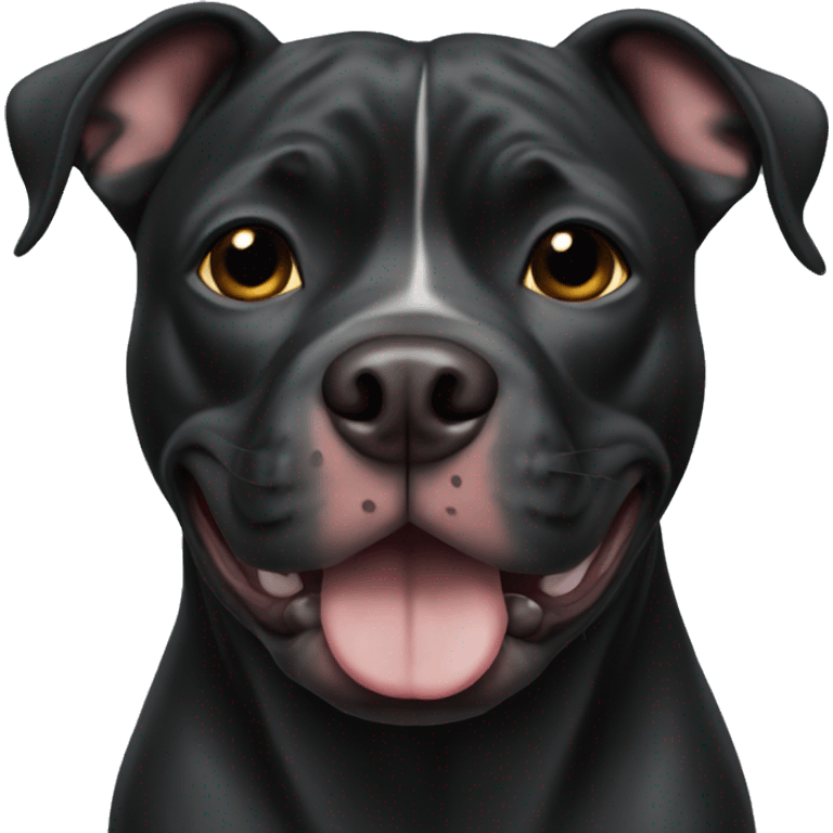 Black pitbull emoji