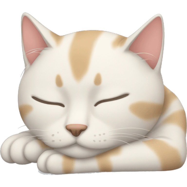 a sleeping cat emoji