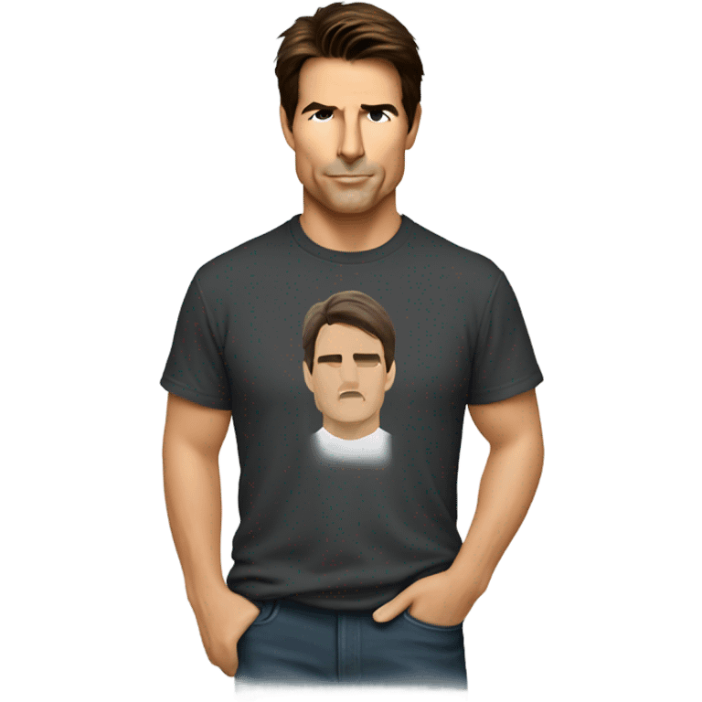 Tom Cruise in tshirt emoji