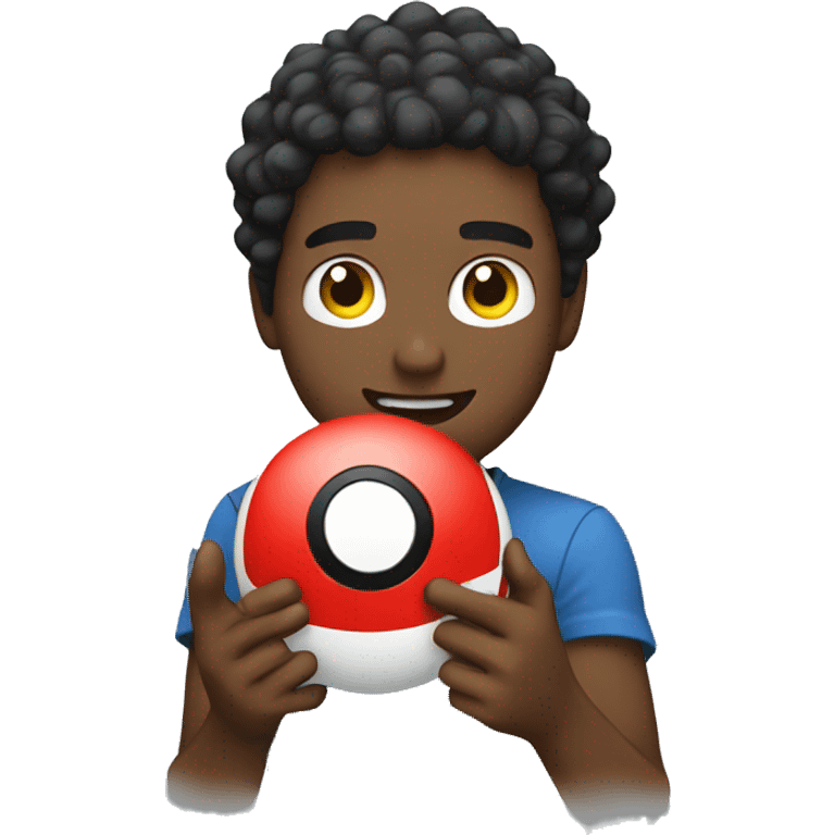 Guy with a pokeball emoji