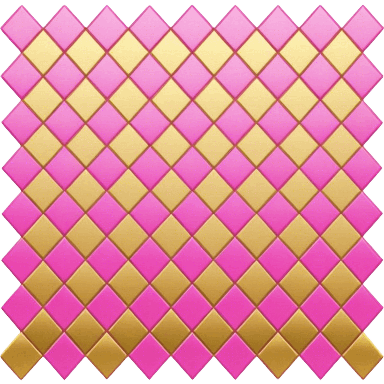 gold pink check emoji