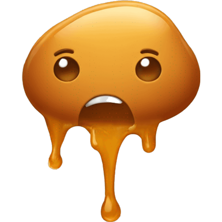 caramel blob emoji