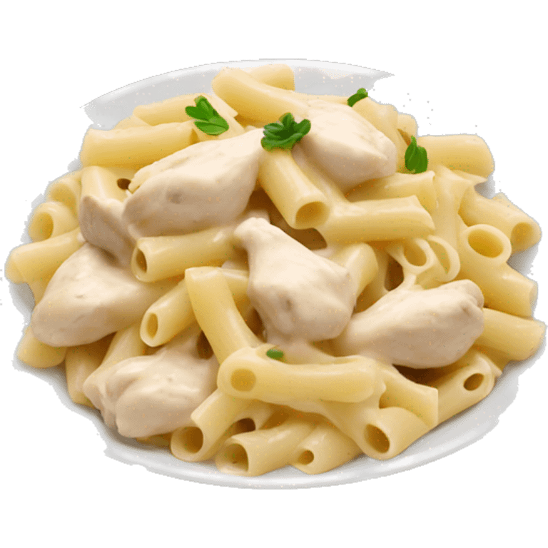 Creamy chicken Alfredo pasta  emoji