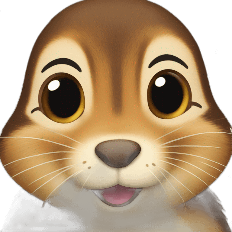 chipmunk-with-kiss-mouth emoji