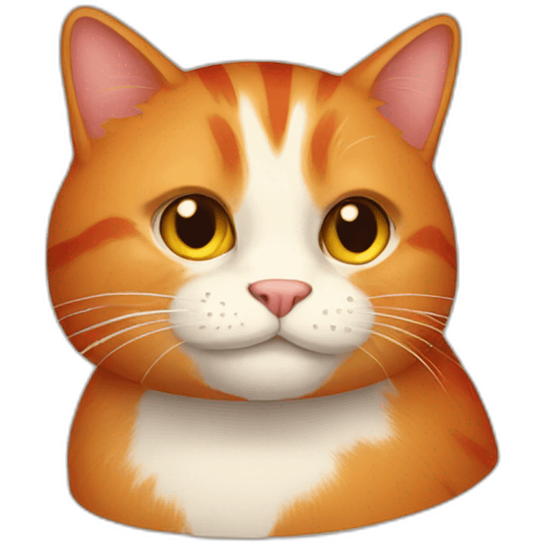 Red cat emoji