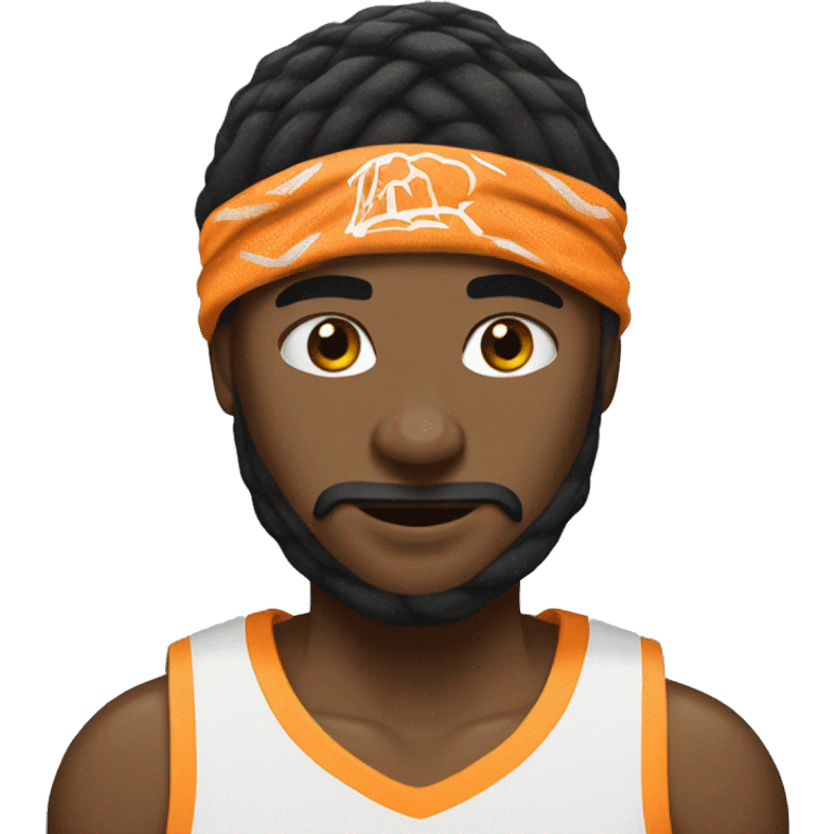 basketball player with hair bandana emoji