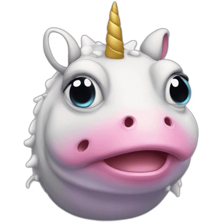 crying unicorn-toad emoji