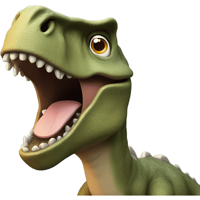 Dinosaur sneezing emoji