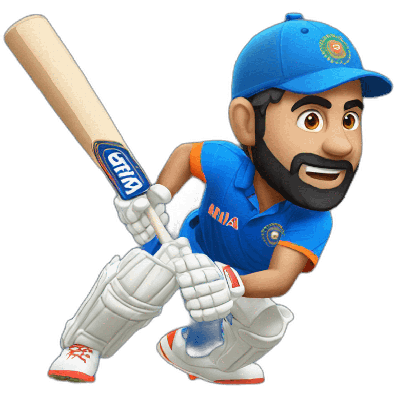 Virat kohli batting emoji