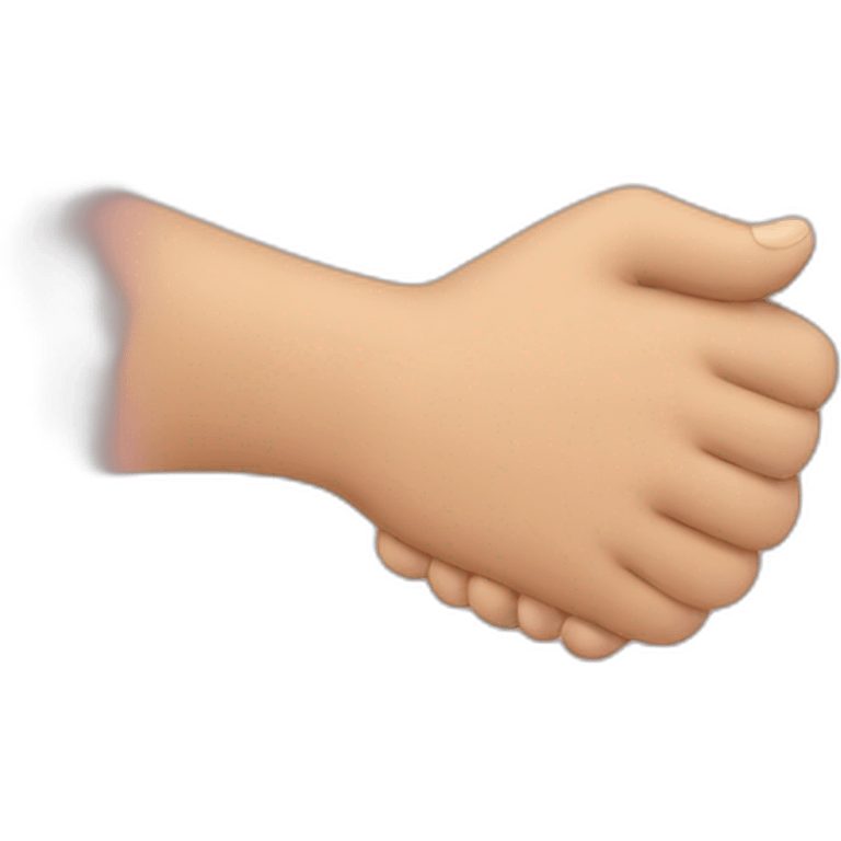 Hand hug emoji