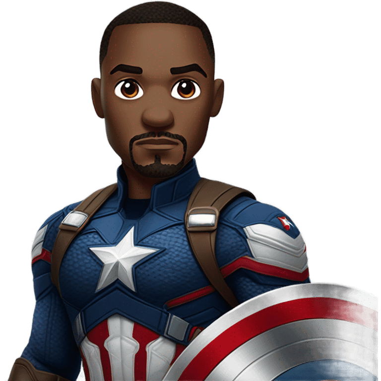 Anthony Mackie Captain America emoji