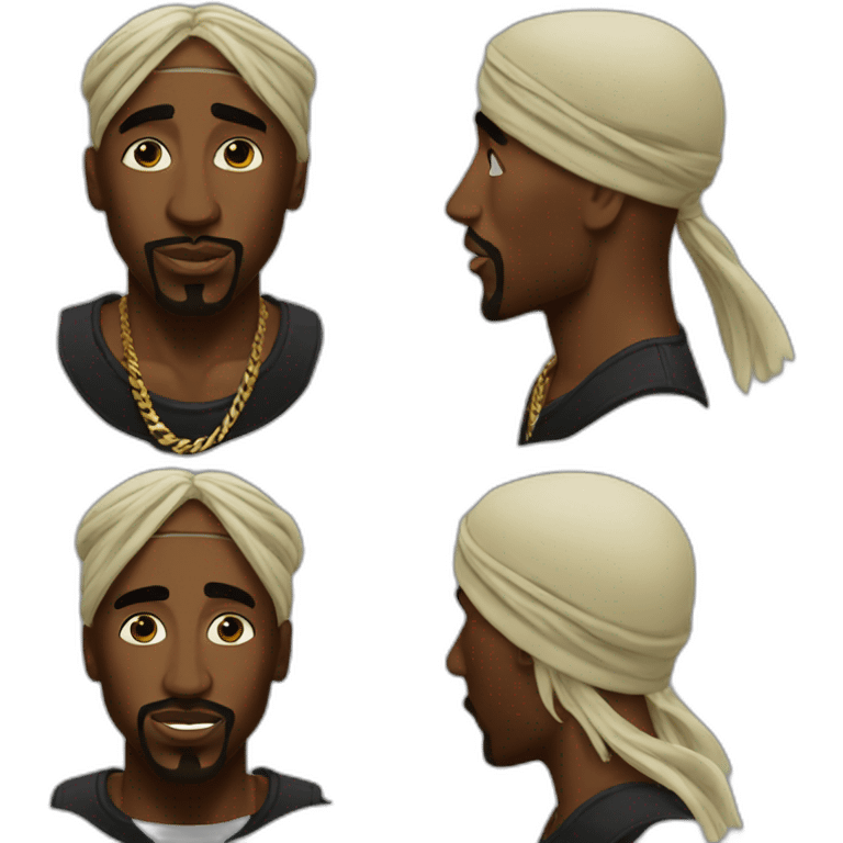 Tupac Shakur emoji