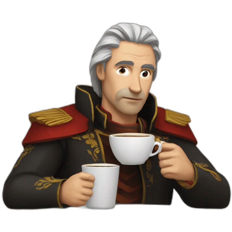 vladimir-poutin drinking coffee emoji