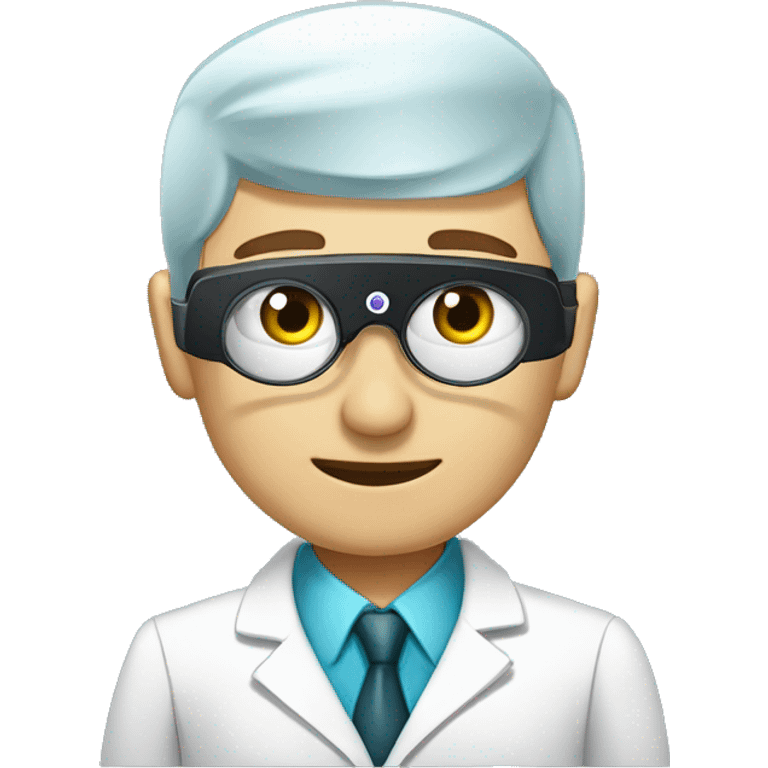 Ophthalmologist using an indirect ophthalmoscope ￼ emoji