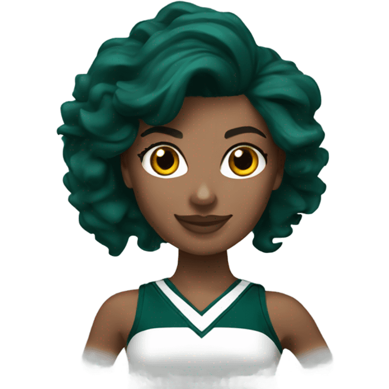 Philadelphia Eagles cheerleader brunette cheer emoji