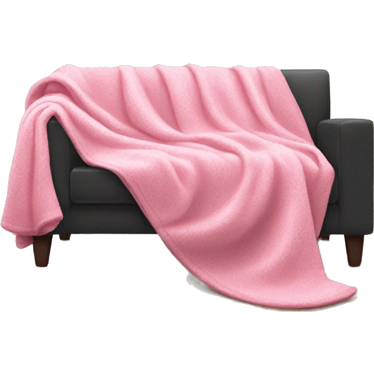 Pink blanket on couch  emoji