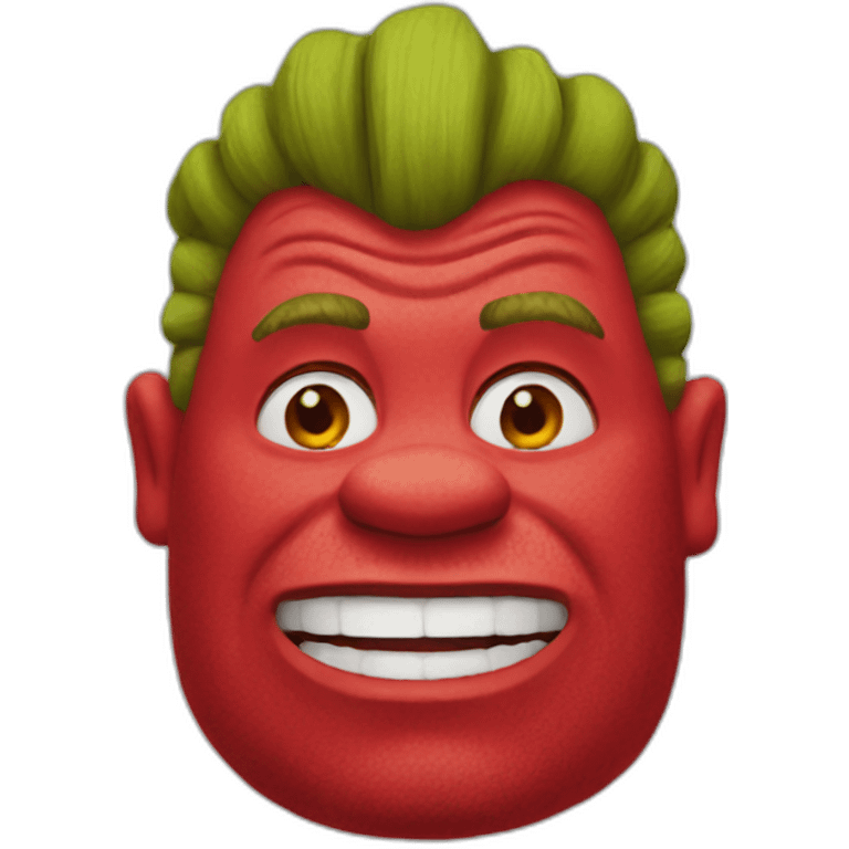 red-shrek emoji