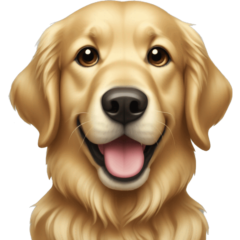 Christmas golden retriever emoji