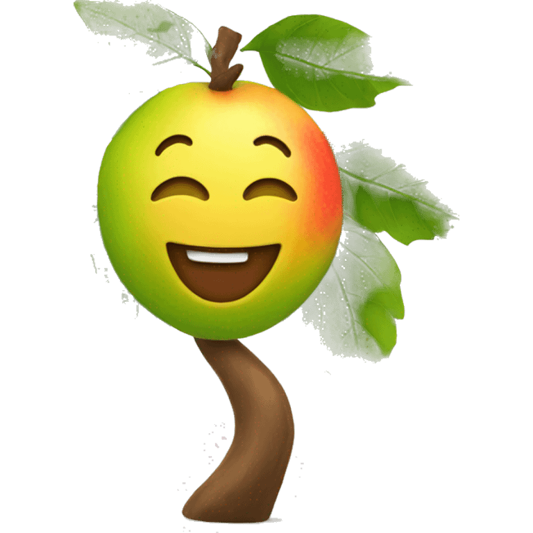 happy fruit in a tree emoji