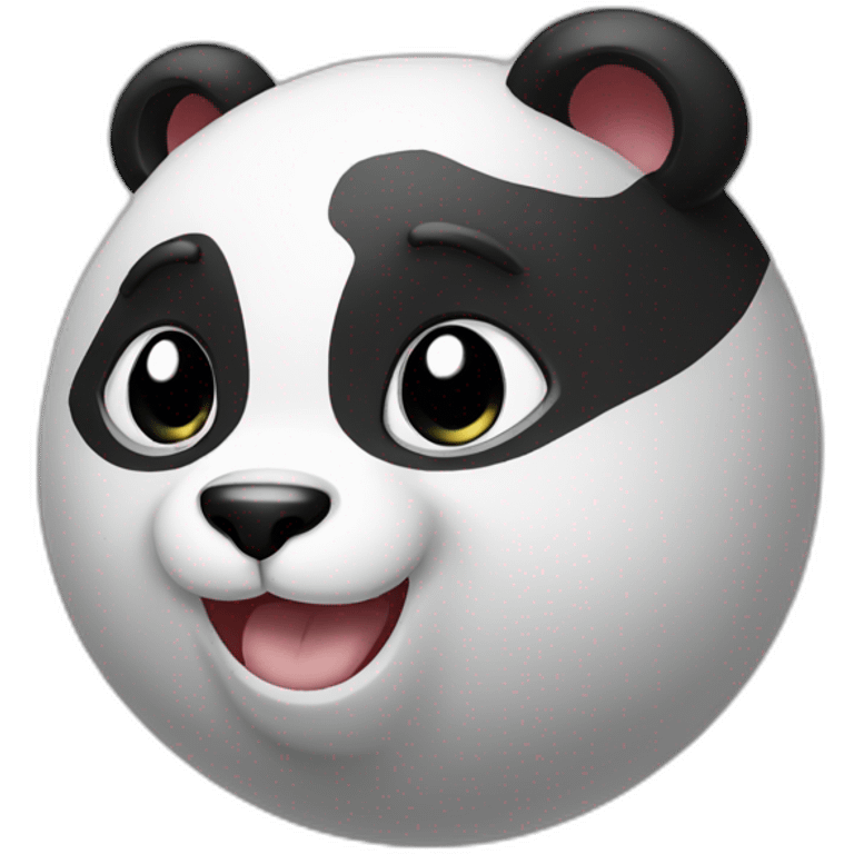 un panda sur un chat  emoji