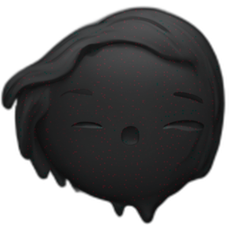 black paint emoji