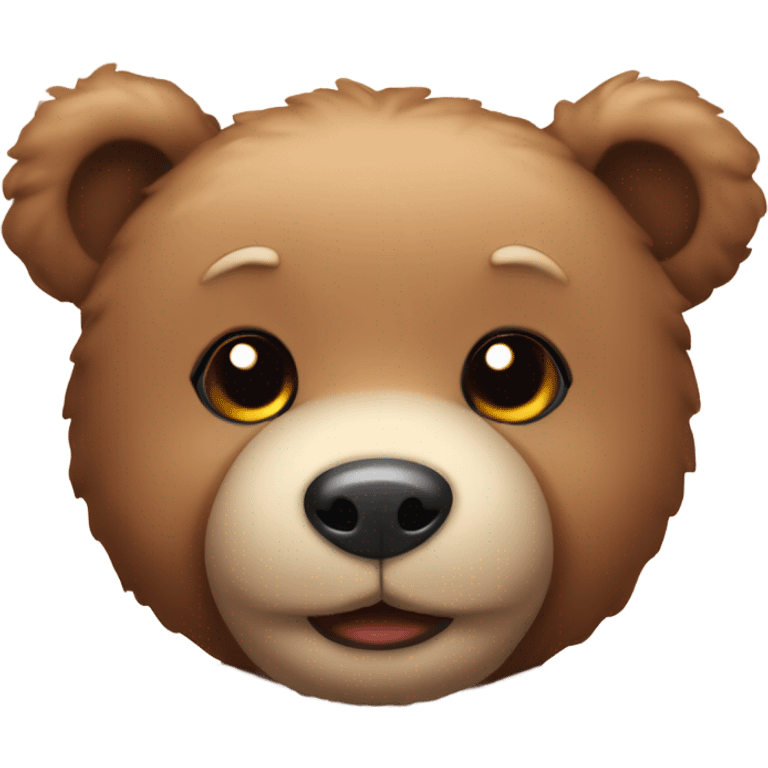 Adorable teddy bear for Christmas emoji