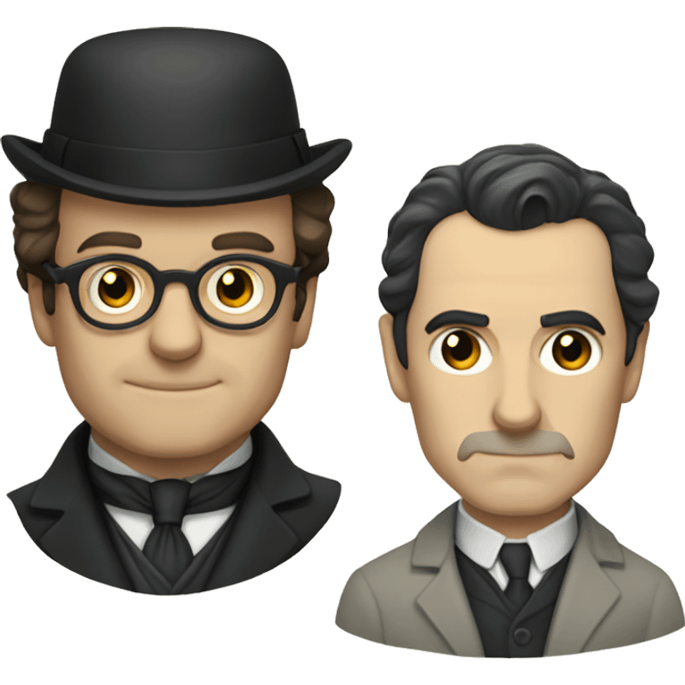 Professor Moriarty and Sherlock Holmes emoji