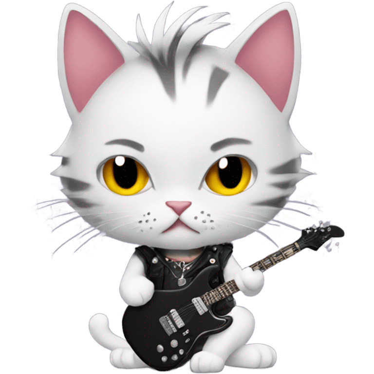 Punk rock cat  emoji