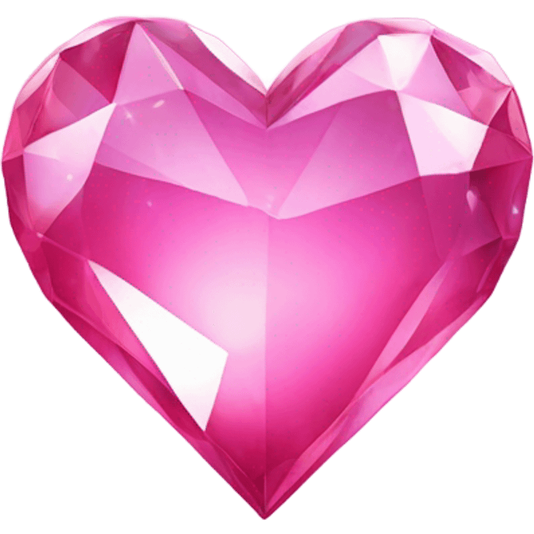 Sparkly pink glass heart  emoji