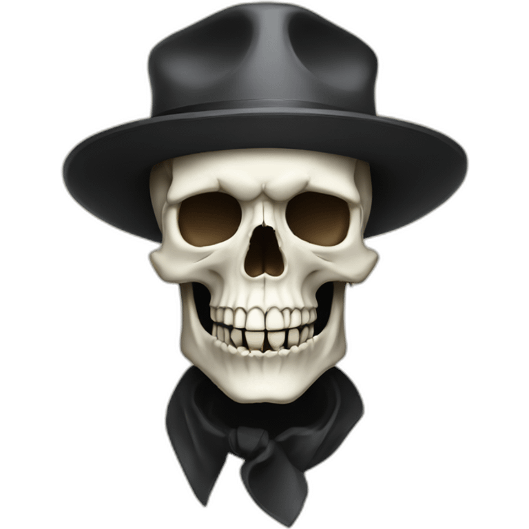 Skull with hat emoji