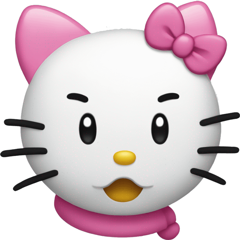 hello kitty winking emoji