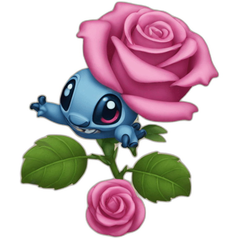 Stitch rose emoji