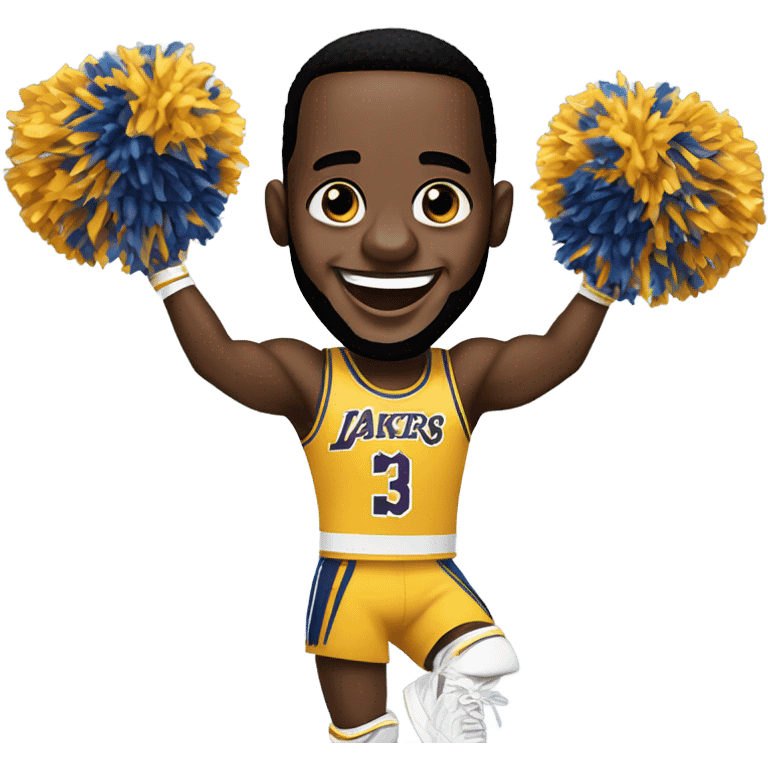 lebron cheerleading emoji